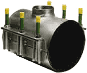 Двухленточный хомут с резьбовым выходом
  RS-2A Romacon